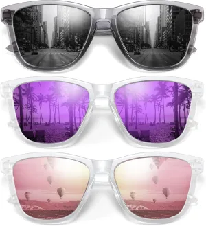 Sunglasses Womens Polarized Sunglasses for Mens Womens Retro Mirror Lens for Driving Fishing UV400 Protection