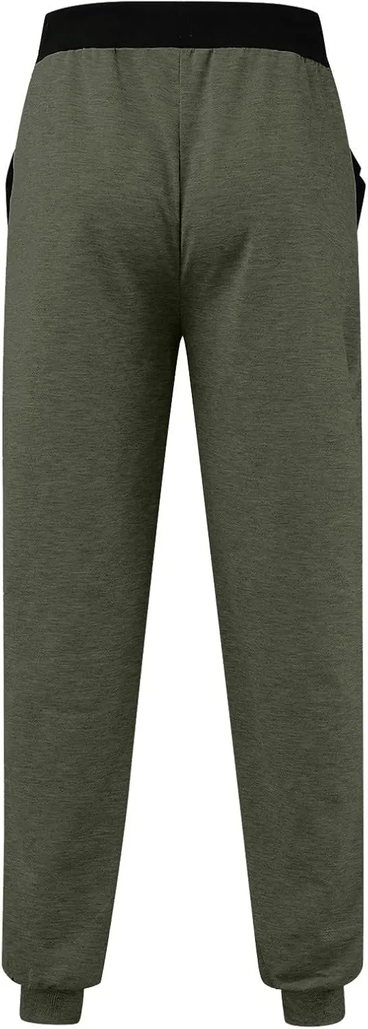 Sweatpants for Men Big and Tall Casual Mens Gifts Cargo Pants Hiking Workout Joggers Hop Punk Cargo Jogger Sweatpants