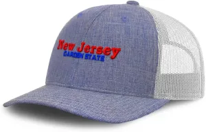 Trucker Hat Baseball Cap New Jersey Garden State Style B Cotton Dad Hats for Men & Women