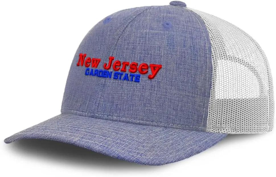 Trucker Hat Baseball Cap New Jersey Garden State Style B Cotton Dad Hats for Men & Women