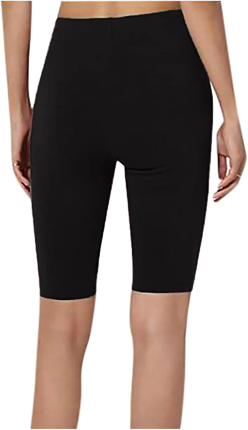 tuduoms High Waist Workout Leggings for Women Stretch Capri Yoga Leggings Compression Shorts Tummy Control Activewear Clothes