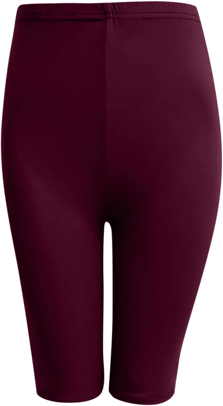 tuduoms High Waist Workout Leggings for Women Stretch Capri Yoga Leggings Compression Shorts Tummy Control Activewear Clothes