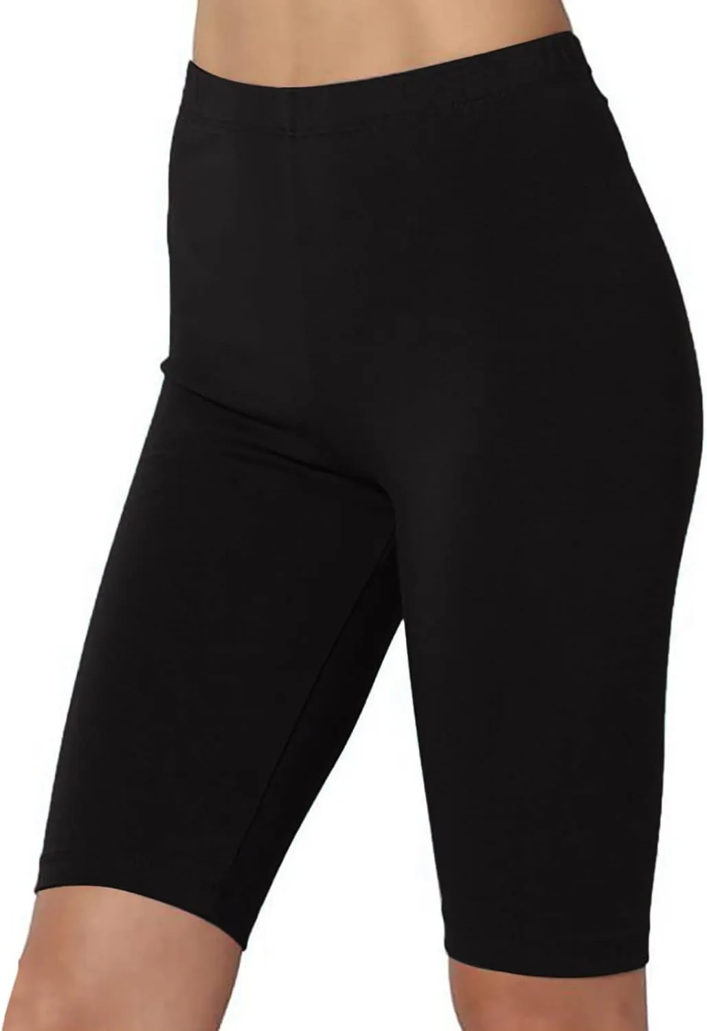tuduoms High Waist Workout Leggings for Women Stretch Capri Yoga Leggings Compression Shorts Tummy Control Activewear Clothes