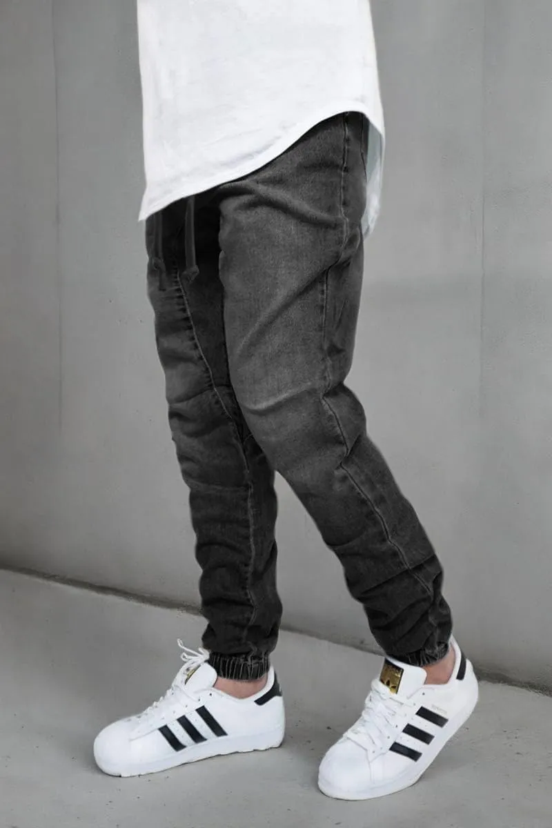 URBANJ Men's Stretch Twill Drop Crotch Jogger Pants S-5XL