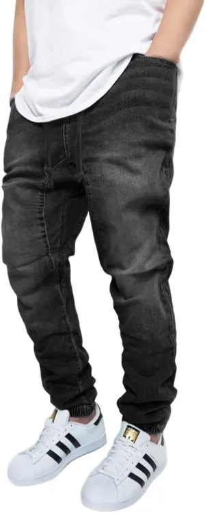 URBANJ Men's Stretch Twill Drop Crotch Jogger Pants S-5XL