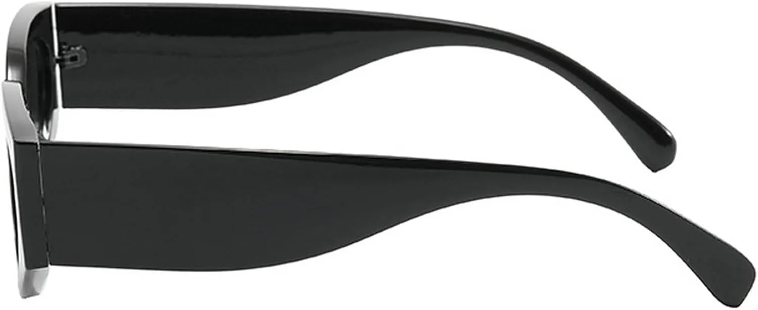 Vintage Small Oval Cat Eye Sunglasses Women Fashion Black White Sexy Sun Glasses Ladies Trendy Elegant Shades UV400