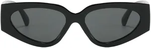 Vintage Small Oval Cat Eye Sunglasses Women Fashion Black White Sexy Sun Glasses Ladies Trendy Elegant Shades UV400