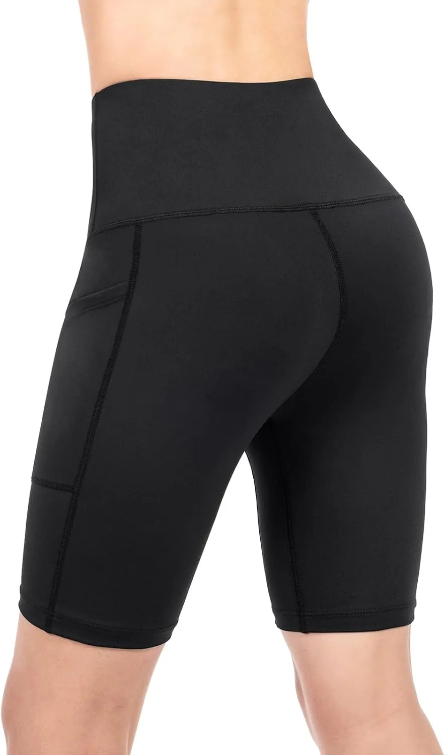 VUTRU Women's Summer 3"/4" High-Waisted Print Running Shorts Biker Shorts Volleyball Shorts with Pockets Quick Dry