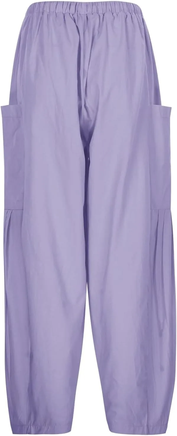 Wide Leg Capri Pant for Women Fashion High Waisted Pants Loose Palazzo Pant Drawstring Workout Sweatpants with Pockets