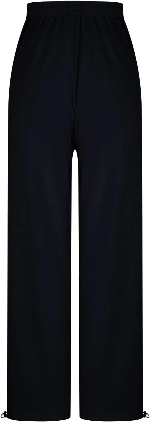 Wide Leg Jogging Pants Women High Waisted Drawstring Pants Soft Comfortable Pants Solid Color Sweatpants for Sports