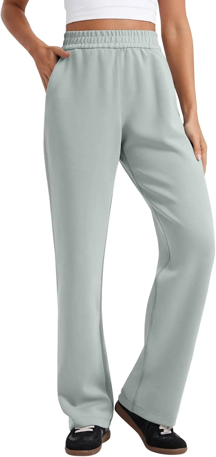 Wide Leg Sweatpants Women Baggy High Waisted Drawstring Pants Casual Workout Lounge Pants with Pockets