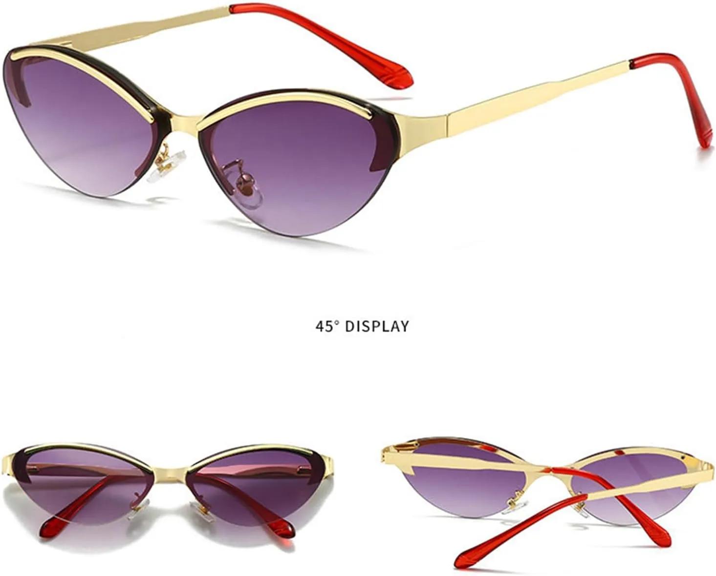 willochra Vintage Fashion Cat Eye Sunglasses Women For Men Sun Glasses Punk Hip Hop Sexy Lady Eyeglasses F25