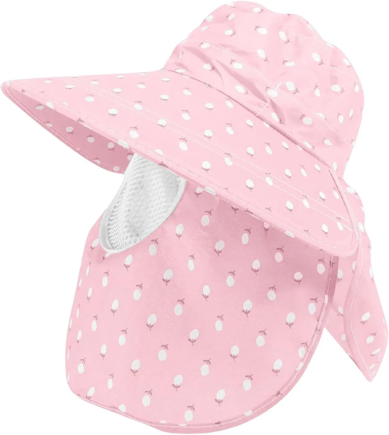 Women Adjustable Print Sun Hats Wide Brim Shawls Breathable Sunscreen Sun Hats Outdoor Riding Ponytail Visors Cap