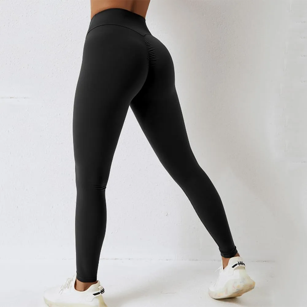 Women Scrunch Butt Lift Booty High Waist Anti Cellulite Push Up Seamless Leggings Compression Tights