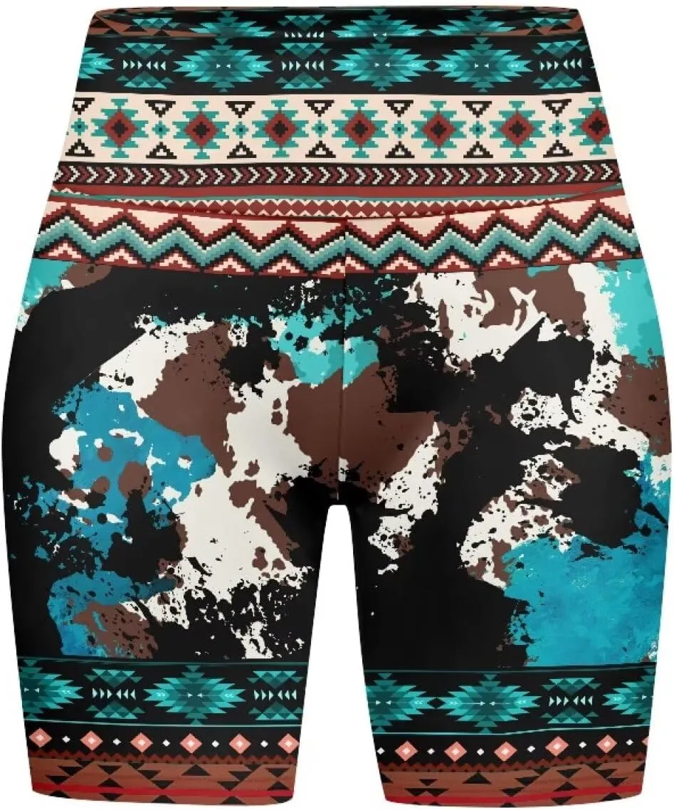 Women Workout Biker Shorts 8'' High Waist Tummy Control Yoga Gym Running Leggings Summer Volleyball Shorts 2025