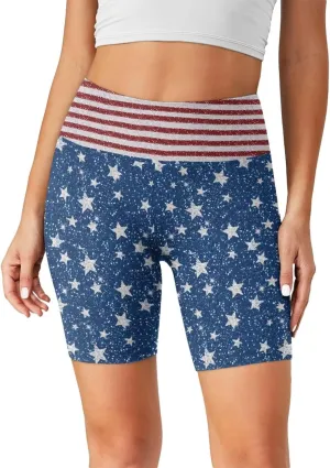 Women Workout Biker Shorts 8'' High Waist Tummy Control Yoga Gym Running Leggings Summer Volleyball Shorts 2025