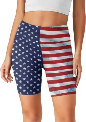 Women Workout Biker Shorts 8'' High Waist Tummy Control Yoga Gym Running Leggings Summer Volleyball Shorts 2025