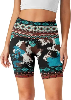 Women Workout Biker Shorts 8'' High Waist Tummy Control Yoga Gym Running Leggings Summer Volleyball Shorts 2025
