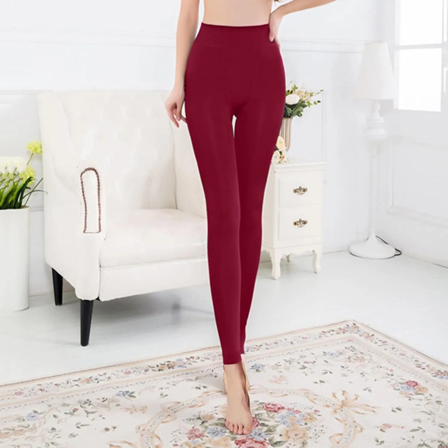 Women's Activewear Leggings Compression Soft Opaque Yoga Pants 7/8 High Waisted Workout Tummy Control Butt Lifting