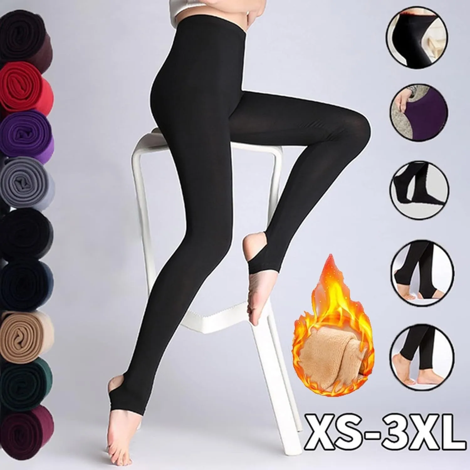 Women's Activewear Leggings Compression Soft Opaque Yoga Pants 7/8 High Waisted Workout Tummy Control Butt Lifting