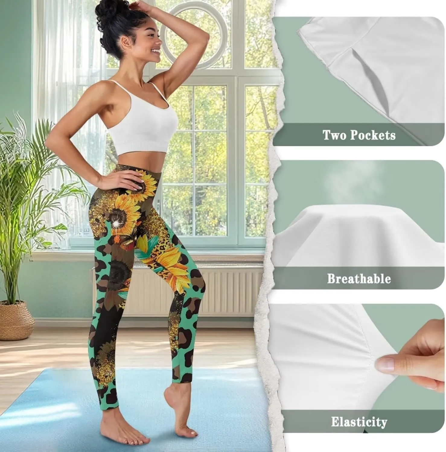 Women's Activewear Leggings Tummy Control Yoga Pants Women Plus Size Yoga Compression Leggings