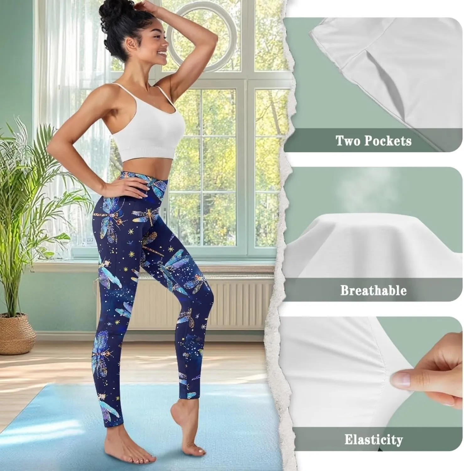 Women's Activewear Leggings Tummy Control Yoga Pants Women Plus Size Yoga Compression Leggings