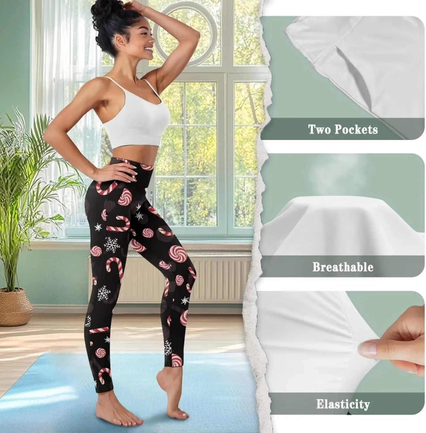 Women's Activewear Leggings Tummy Control Yoga Pants Women Plus Size Yoga Compression Leggings