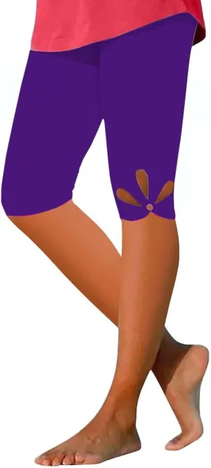 Womens Capris for Summer Dressy Cropped High Waist Yoga Pants Comfy Stretchy Leggings 2025 Workout Compression Pants