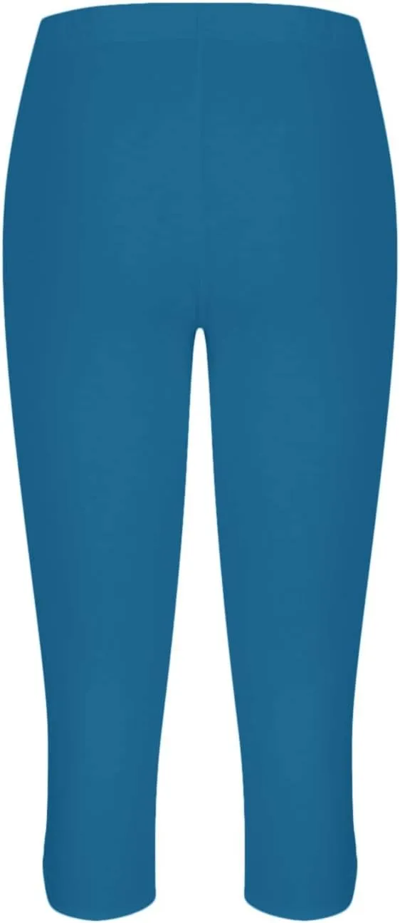 Womens Capris for Summer Dressy Cropped High Waist Yoga Pants Comfy Stretchy Leggings Workout Compression Trouser