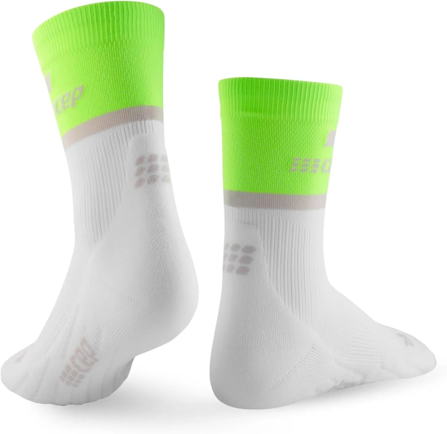 Womens Crew Cut Athletic Performance Running Sock - CEP Mid Cut Socks