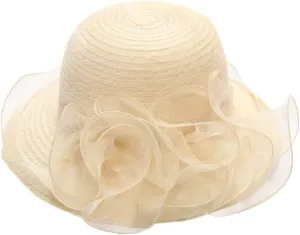 Women's Kentucky Church Derby Racing Horse Organza Hat Bucket Hat Bowler Wedding Dress Party Cap