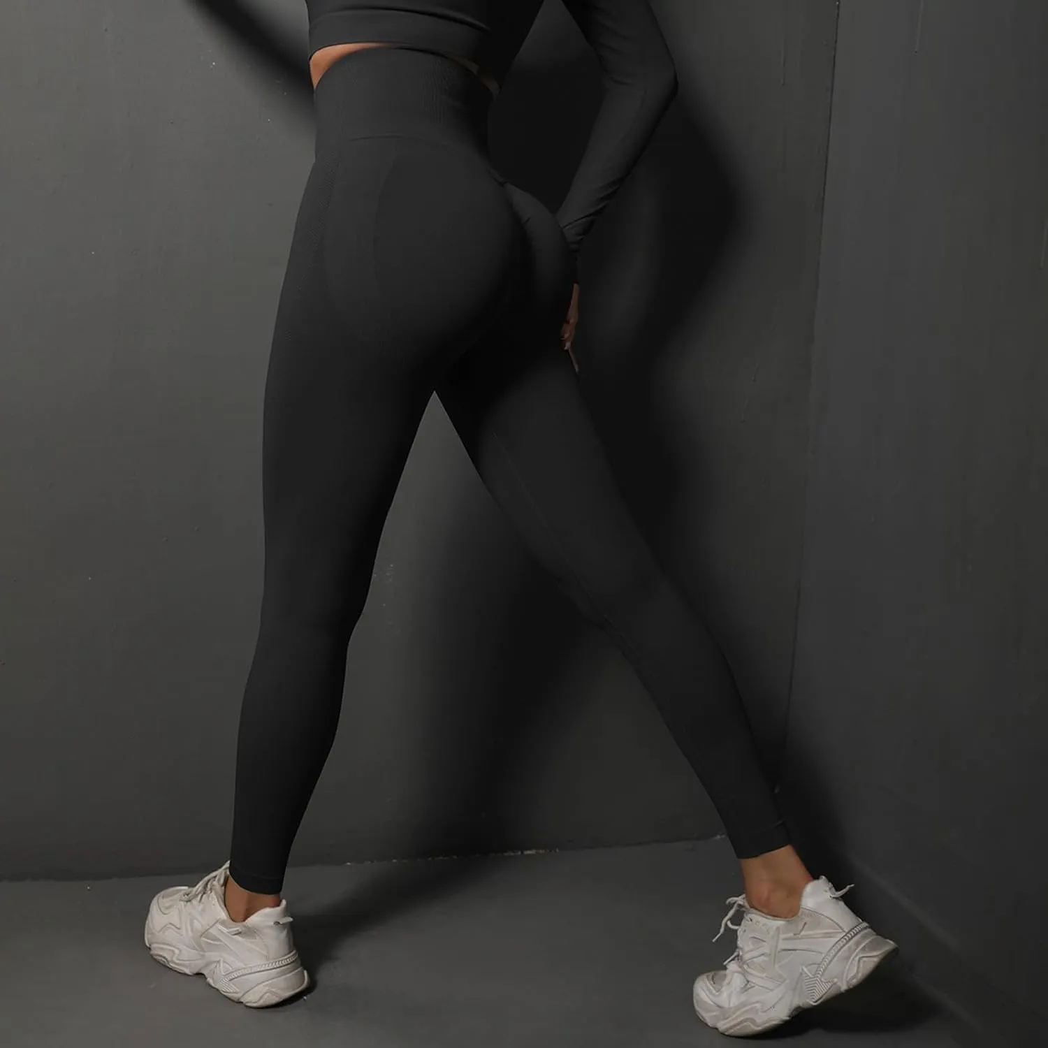 Women's Seamless Leggings Stretchy High Waist Slimming Booty Yoga Pants Workout Running Butt Lift Tights