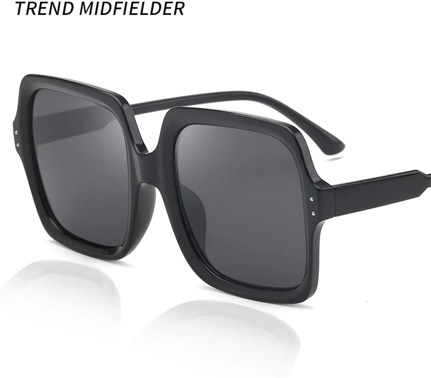 Women's Street Selfie Large Frame Sunglasses Men's Outdoor Driving Daily Commuting Sports Sun glasses