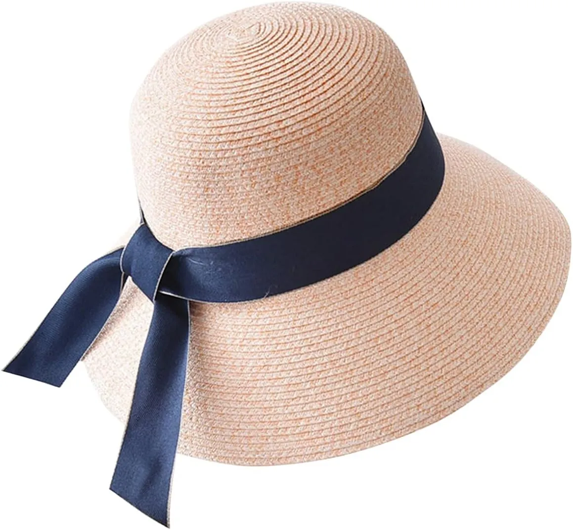 Womens Sun Hats Summer Foldable Wide Brim Retro Fedora Floppy Beach Hat Womens Straw Hat Floppy Hats