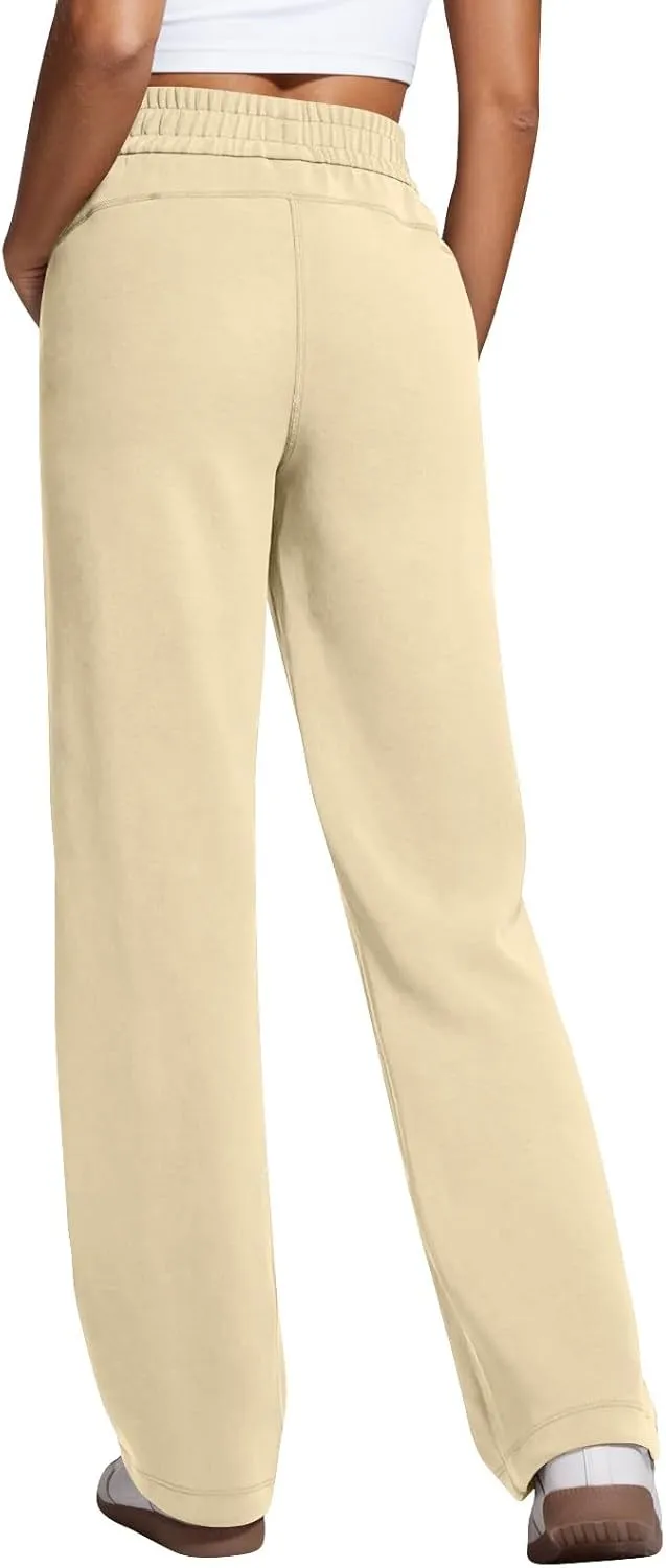 Women's Sweatpants Baggy Comfy Soft Drawstring High Waisted Workout Pants Wide Leg Lounge Pants with Pockets