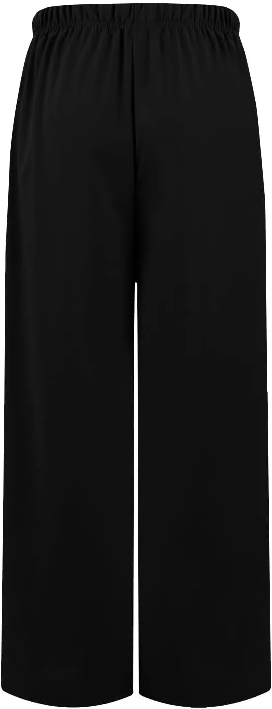 Womens Tall Sweatpants Loose Fit Wide Leg Joggers with Pockets Business Casual Comfy High Wasited Sweat Pants Preppy