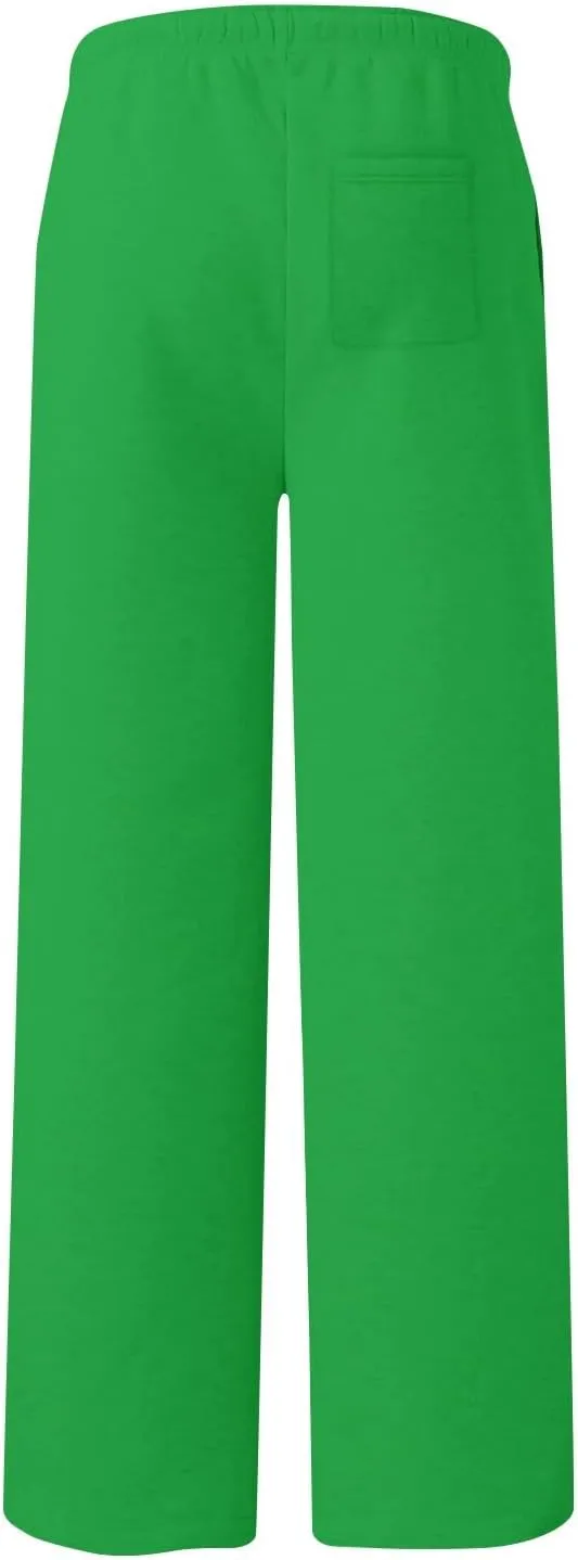 Womens Wide Leg Sweatpants Casual Comfy Drawstring Low Rise Lounge Pants Baggy Fleece Joggers with Pockets