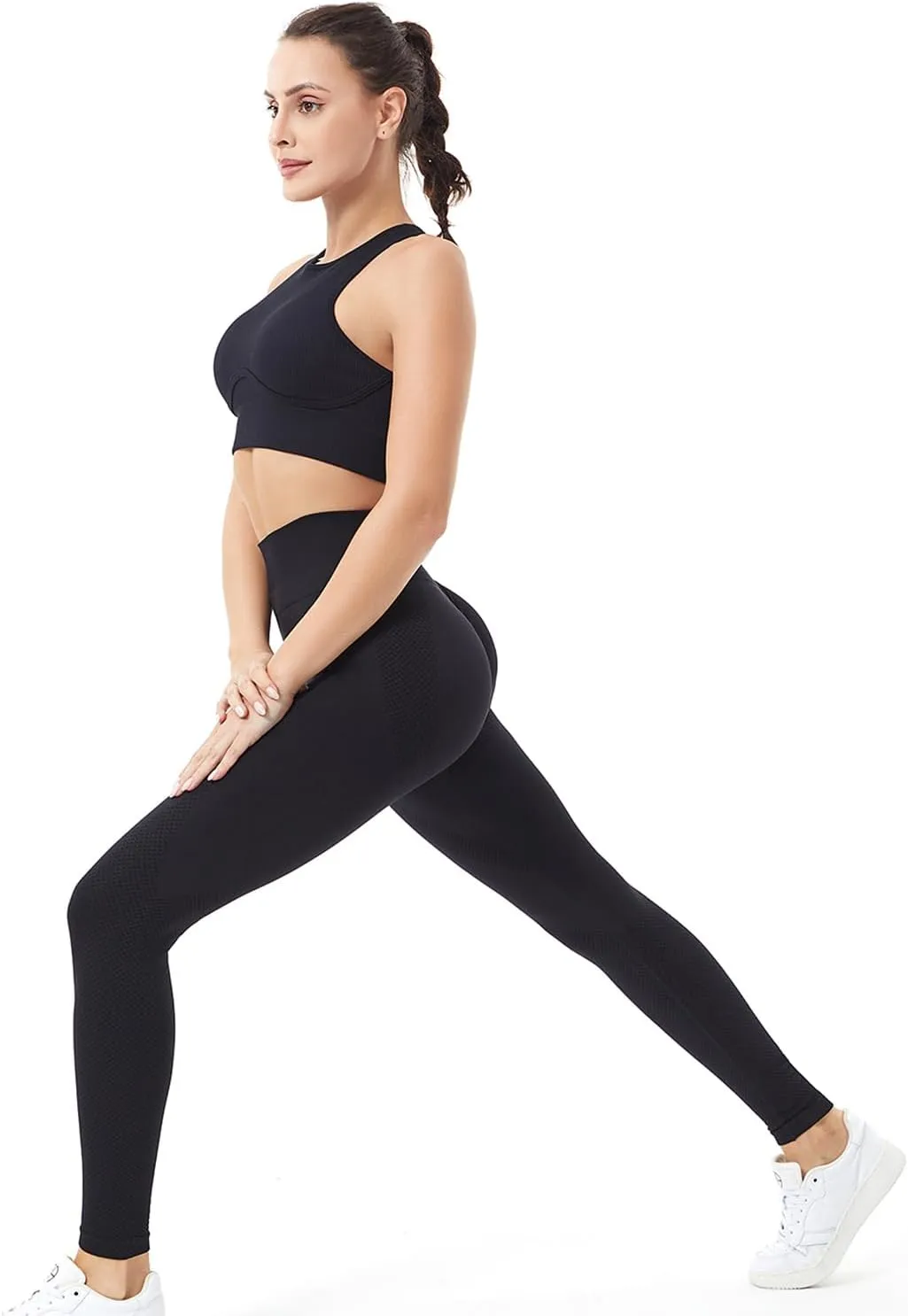 Workout Leggings for Women, Butt Lifting Scrunch Leggings Seamless Tummy Control Yoga Pants High Waist Activewear