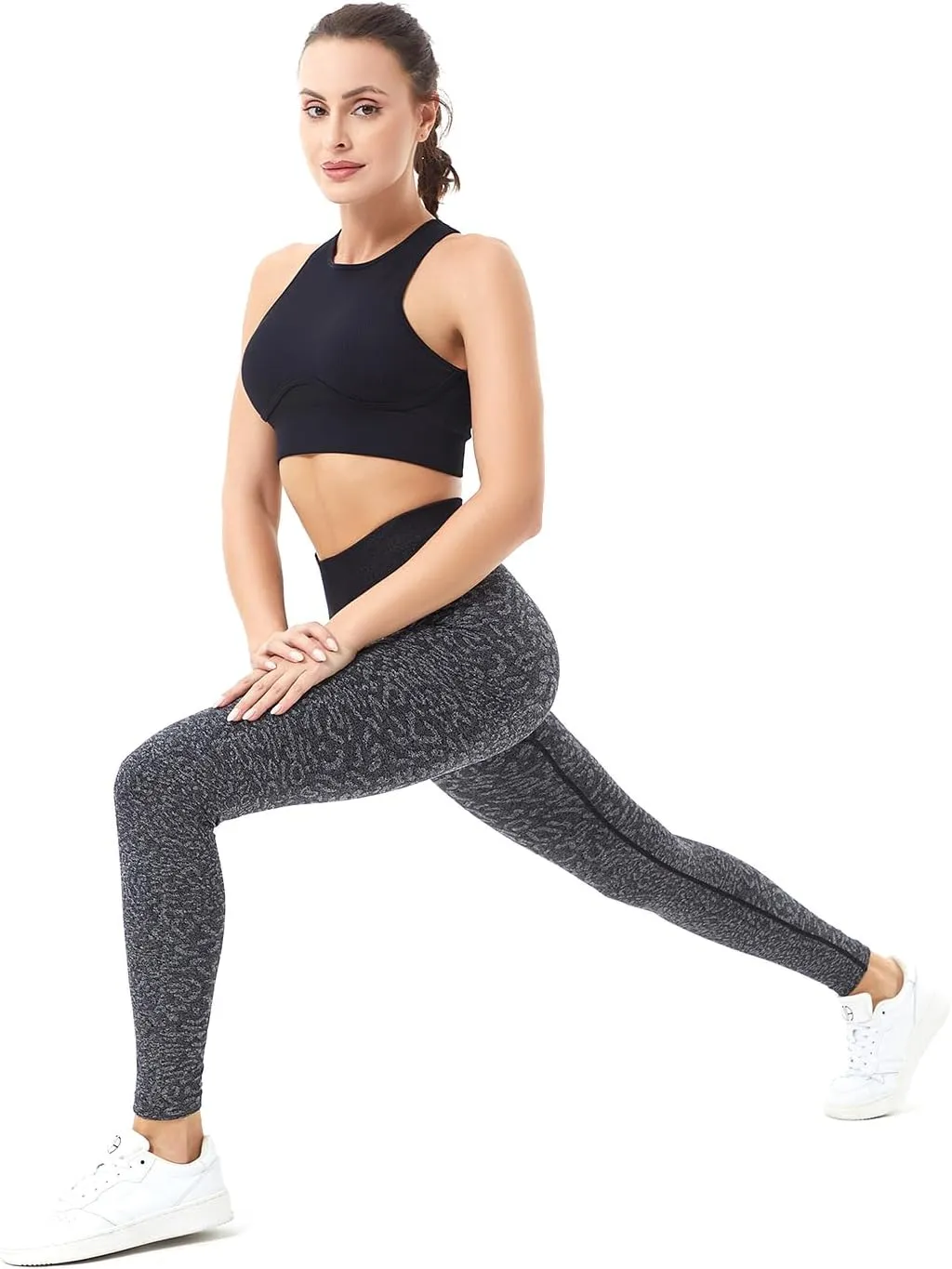 Workout Leggings for Women, Butt Lifting Scrunch Leggings Seamless Tummy Control Yoga Pants High Waist Activewear