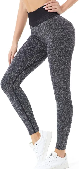 Workout Leggings for Women, Butt Lifting Scrunch Leggings Seamless Tummy Control Yoga Pants High Waist Activewear