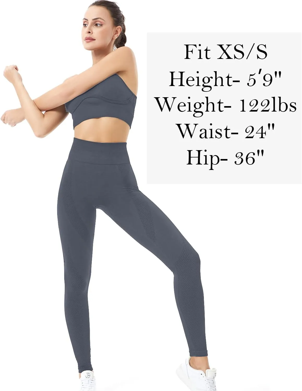 Workout Leggings for Women, Butt Lifting Scrunch Leggings Seamless Tummy Control Yoga Pants High Waist Activewear