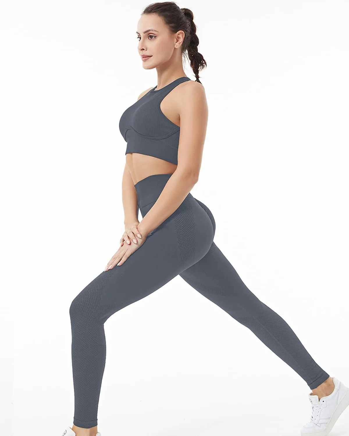 Workout Leggings for Women, Butt Lifting Scrunch Leggings Seamless Tummy Control Yoga Pants High Waist Activewear