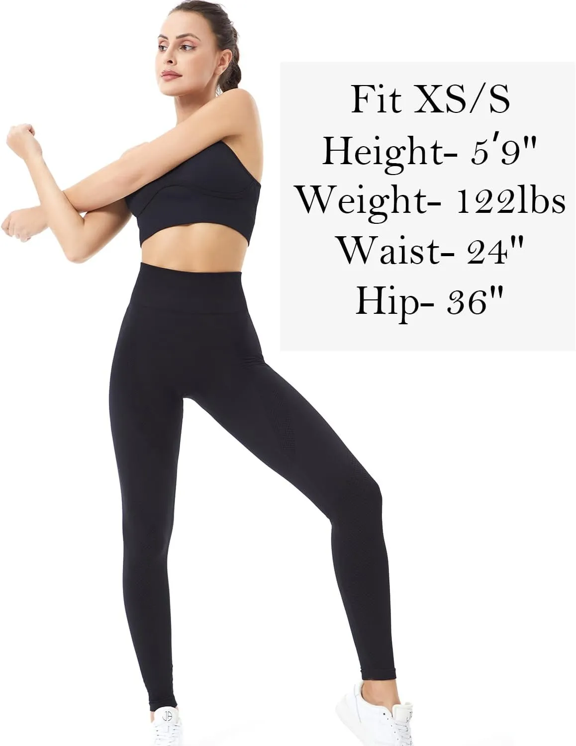 Workout Leggings for Women, Butt Lifting Scrunch Leggings Seamless Tummy Control Yoga Pants High Waist Activewear