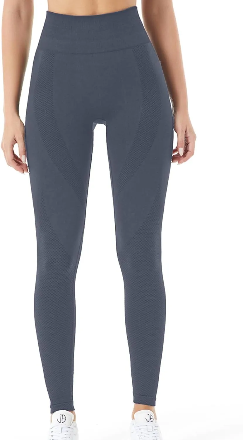 Workout Leggings for Women, Butt Lifting Scrunch Leggings Seamless Tummy Control Yoga Pants High Waist Activewear