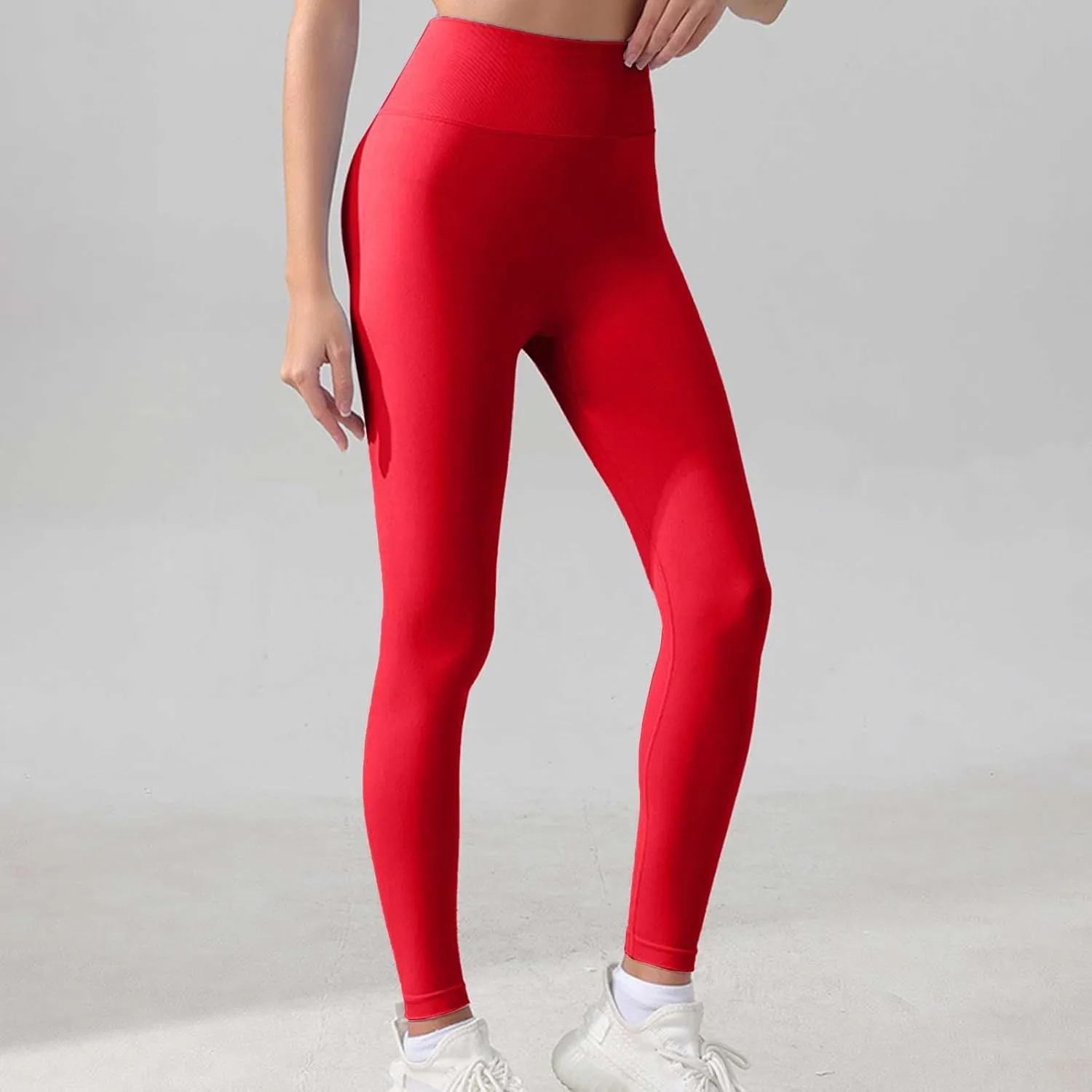 Workout Leggings for Women High Waist Yoga Pants No See Through Tummy Control Cycling Athletic Compression Leggings