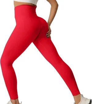 Workout Leggings for Women High Waist Yoga Pants No See Through Tummy Control Cycling Athletic Compression Leggings