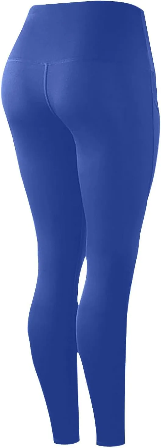 Workout Leggings with Pockets for Women High Waisted Tummy Control Aesthetic Black Hip Lift Yoga Pants Activewear