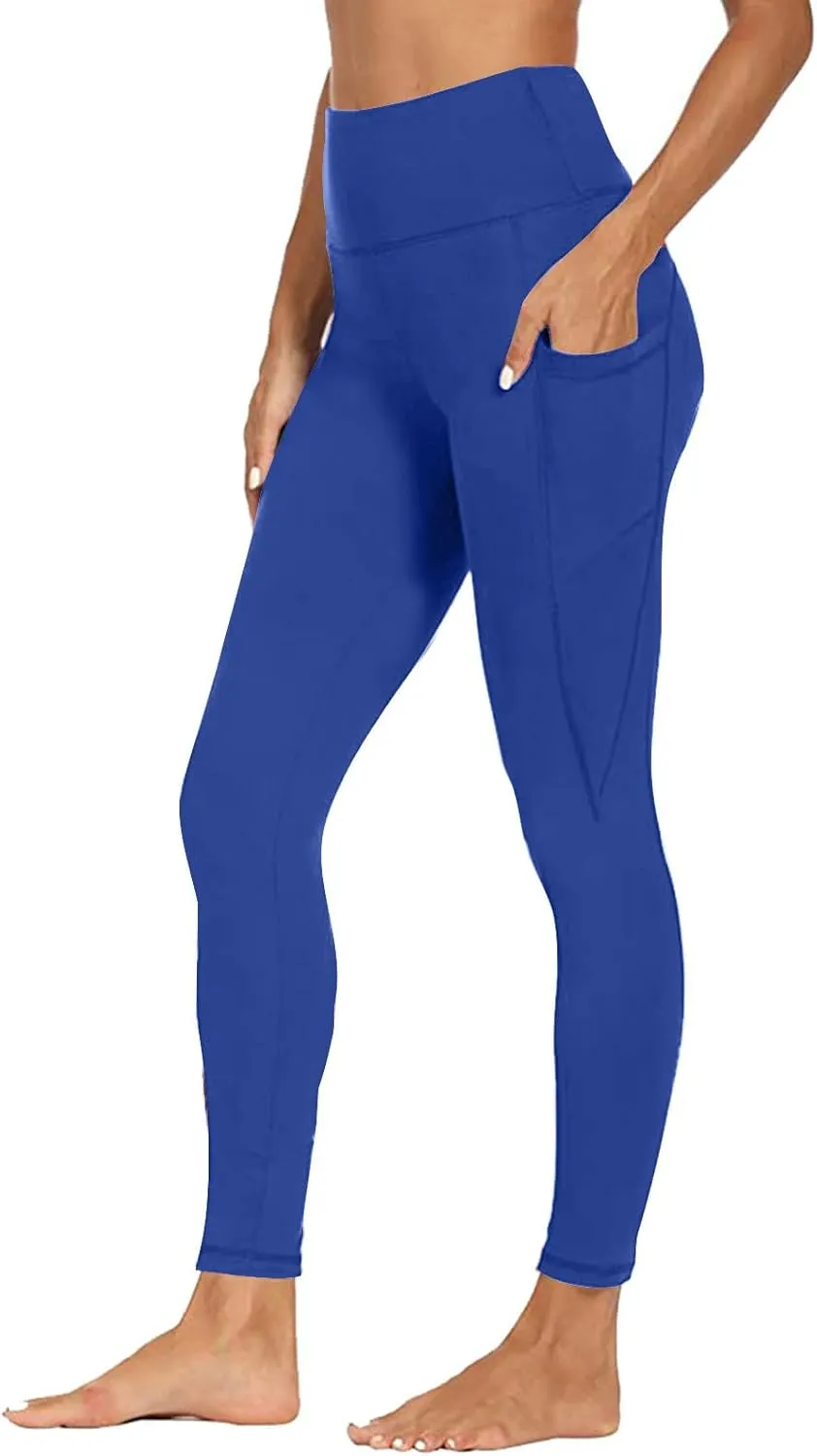 Workout Leggings with Pockets for Women High Waisted Tummy Control Aesthetic Black Hip Lift Yoga Pants Activewear