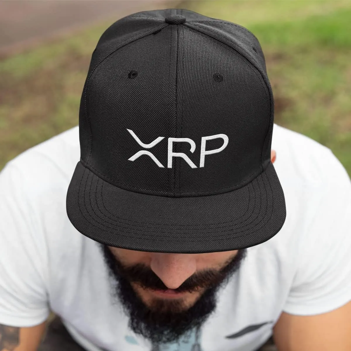 XRP Hat Fitted Flexfit Hats Crypto Baseball Cap for Mens & Womens Ultrafibre Breathable Mesh Side for Casual Wear