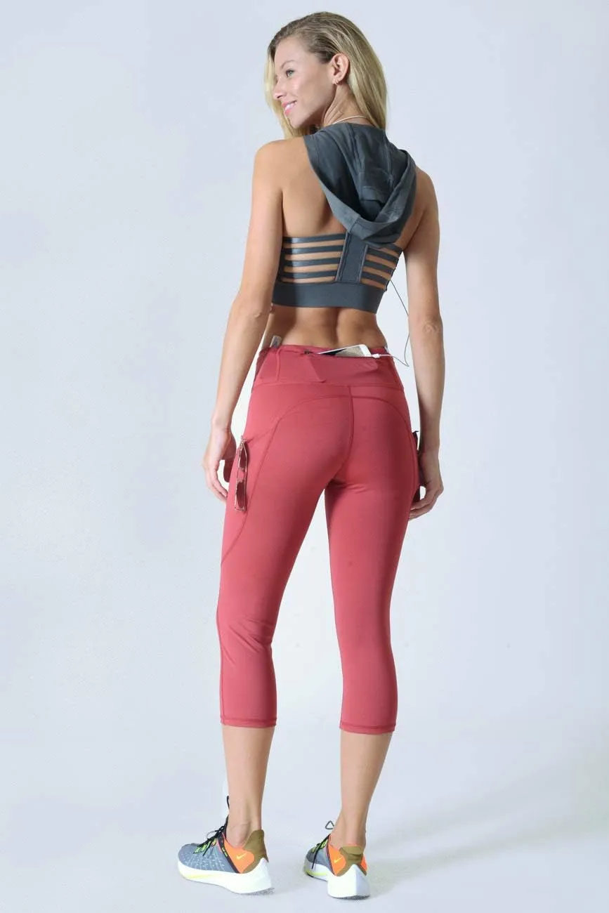 YELETE Women's Jogging Pants High Waist Lattice Ankle Cutout Workout Leggings with Pockets